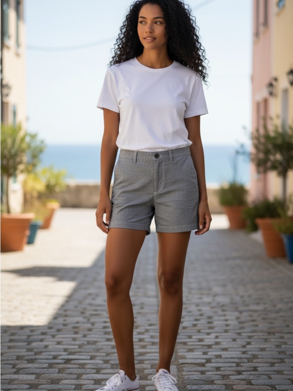 J.Crew Women’s 7" Flex Chino Shorts - Grey - Waist 31